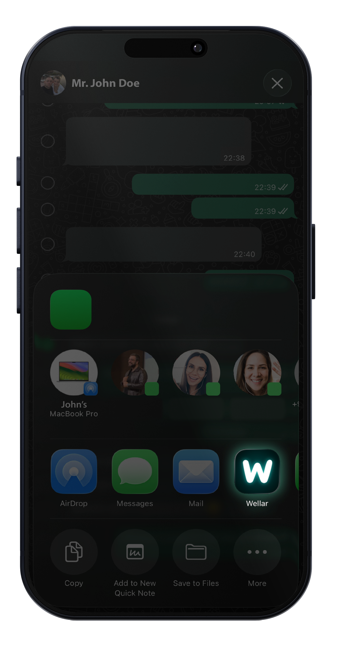 Share extension — from any app to clarity